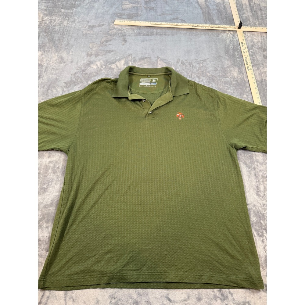 Cutter &‎ Buck CB DryTec Luxe Nanotex Polo Shirt Men's XXL/2TG Olive Green Golf